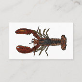 リビングロブスターイラストレーションレストランインショップ 名刺 (裏面)