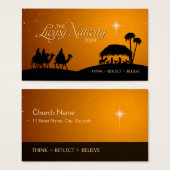 リビング出生クリスマスプレゼントラベル (正面&裏面)