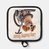 リビング式呼吸用真空犬 鍋敷き (正面)