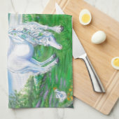 リビング春 キッチンタオル (四つ折り)