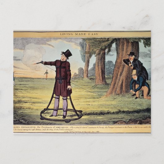 リビング製簡単；デュエル装置 ポストカード (正面)