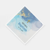 リビング・ウォーター正統派キリスト教バプテスマ スタンダードランチョンナプキン (角)