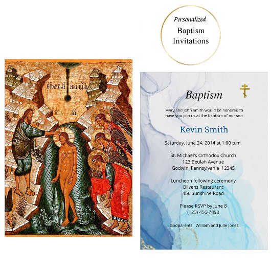 リビング・ウォーター正統派キリスト教バプテスマ 招待状