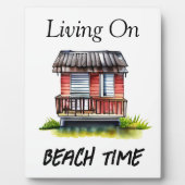 リビング・オン・ビーチ・タイム フォトプラーク (正面)