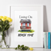 リビング・オン・ビーチ・タイム フォトプリント           