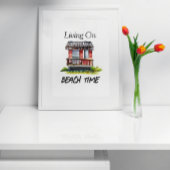 リビング・オン・ビーチ・タイム フォトプリント           