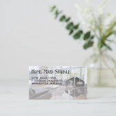 リビング |ハウスクリーニングアイコン 名刺 (スタンド正面)