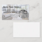 リビング |ハウスクリーニングアイコン 名刺 (正面/裏面)