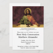 リビング·パン·ファースト·コミュニオン 招待状 (正面/裏面)