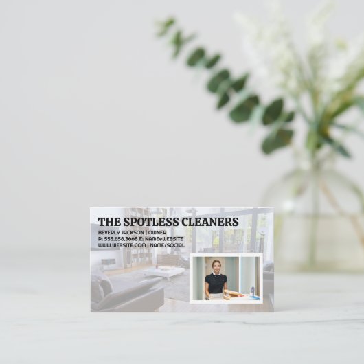 リビング |メイド作業 名刺 (スタンド正面)