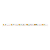 リビートカエルのキノコかぶり サテンリボン (正面)