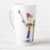 "リビー" – あなたの人生をフルスイングで生きる!カフェラテマグ カフェラテマグ (左アングル)