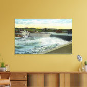 リビー – ディンレーズダムのビュー キャンバスプリント (インサイチュ (リビング))