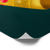 リビ伝統的ア金ゴールドアクセサリーのウォールアート第2部 ポスター (角)