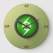 リファインされたティックの壁時計 ラージ壁時計 (正面)