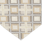 リファインされたニュートラルテーブルランナーのコンテンポラリー形状 ロングテーブルランナー (コーナー)