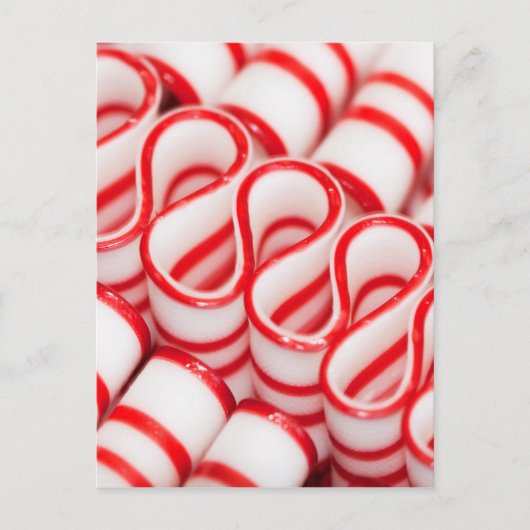 リファッションドボンの赤と白お菓子 ポストカード (正面)