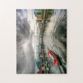 リフィー・ダブリン川。 ジグソーパズル (縦)