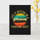 リフェはポントゥーンボートの方が良い カード (黄色い花)