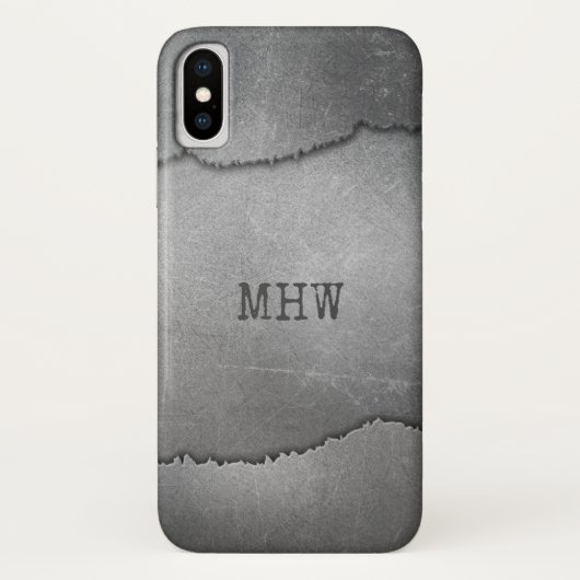 リフェイクップ金属カスタムモノグラムの電話ケース Case-Mate iPhoneケース (裏面)
