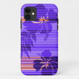 リフエハイビスカスストライプハワイアンiPhone 5ケース iPhone 11 ケース