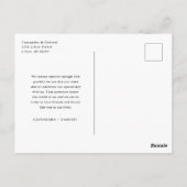 リフエ 結婚式の写真 ありがとう ポストカード (裏面)