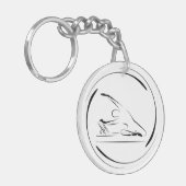 リフォーマーにマーメイドのポーズを取る キーホルダー (正面左)