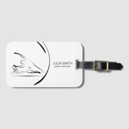 リフォーマーにマーメイドのポーズを取る ラゲッジタグ