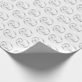 リフォーマーにマーメイドのポーズを取る ラッピングペーパー (角)