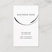 リフォーマーにマーメイドのポーズを取る 名刺 (裏面)