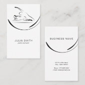 リフォーマーにマーメイドのポーズを取る 名刺 (正面/裏面)