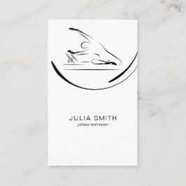 リフォーマーにマーメイドのポーズを取る 名刺