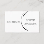 リフォーマーにマーメイドのポーズを取る 名刺 (裏面)