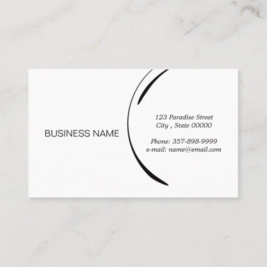 リフォーマーにマーメイドのポーズを取る 名刺 (裏面)