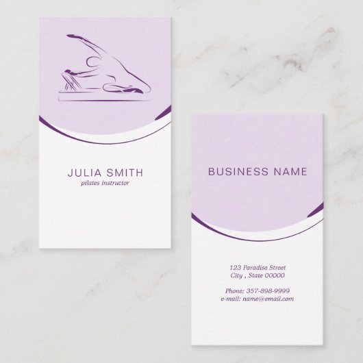 リフォーマーにマーメイドのポーズを取る |色 名刺 (正面/裏面)