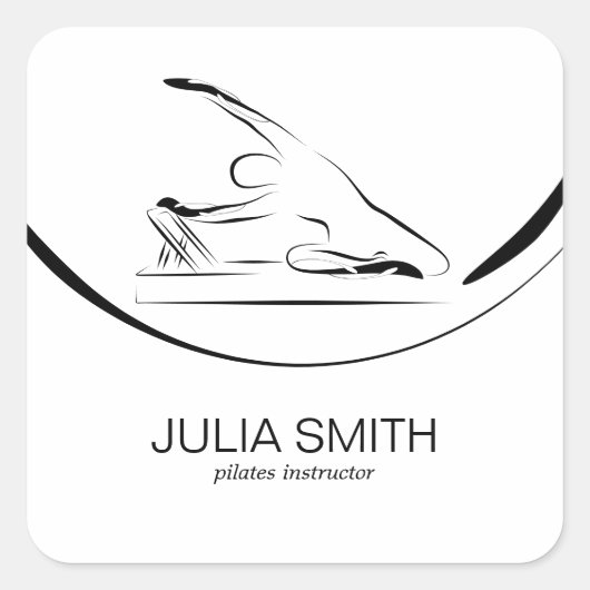 リフォーマーのメイドのピラティス スクエアシール (正面)