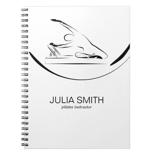 リフォーマーのメイドのピラティス ノートブック (正面)
