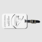 リフォーマーのメイドのピラティス ラゲッジタグ (正面横)