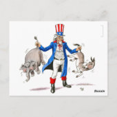 リフォームパーティー得アンクルサムの'em by the tail ポストカード (裏面)