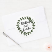 リフティングは私の心のシール ラウンドシール (封筒)