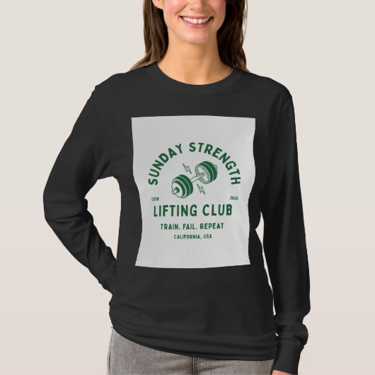 リフティングクラブのデザイン Tシャツ (正面)