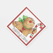 リフティングケインジンジャーブレッドマンナプキン スタンダードランチョンナプキン (角)