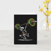 リフティングファーザーズデイジムトレーニングパパパパメンズ カード (黄色い花)