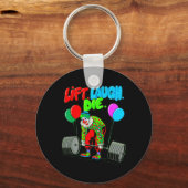 リフトおもしろい笑いダイジムウェイトリフティングボディビルディン キーホルダー (正面)