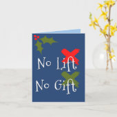 リフトしなければギフトはない ジム クロスフィット クリスマスカード ユーモア カード (黄色い花)