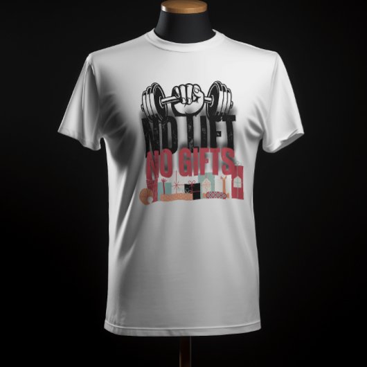 リフトなしギフトおもしろいジムやる気を起こさせる引用文 Tシャツ