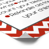 リフトの小さな指示(赤) ポスター (角)