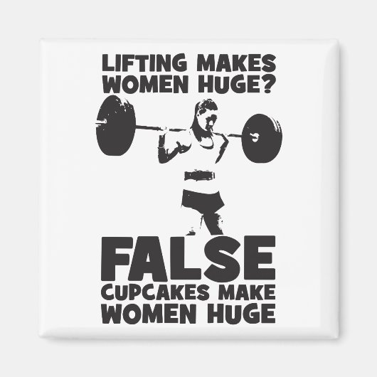 リフトは女性を巨大にする？偽.Cupakes Do マグネット (正面)