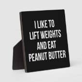 リフトウェイトとピーナッ食べトバター-体建物 フォトプラーク (正面)