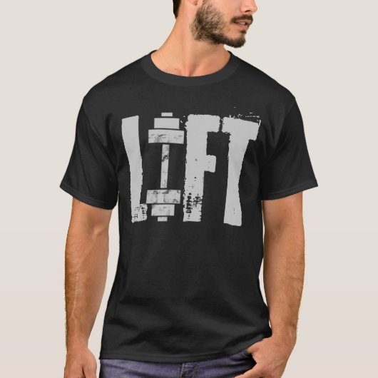 リフトジムとトレーニング Tシャツ (正面)
